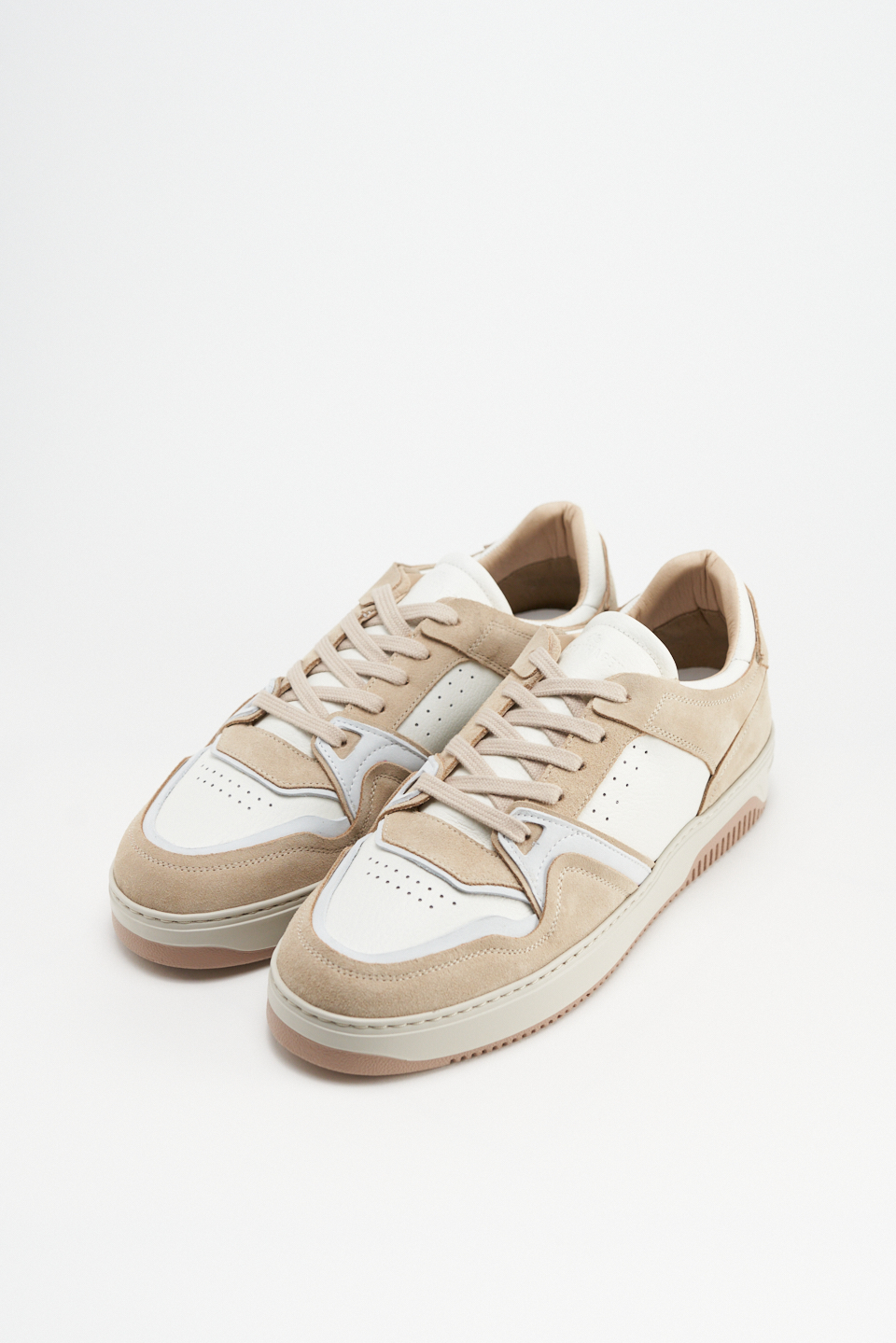 CPH167M leather mix white/cream beige