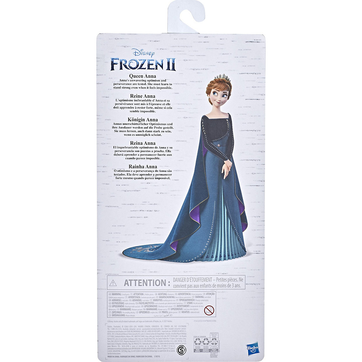 Die Eiskönigin 2 Königin Anna Modepuppe, Kleid, Schuhe und rote Haare, Spielzeug für Kinder ab 3 Jahren