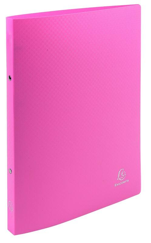 Exacompta Ringbuch 2 Ringe Polypropylen DIN A4 Rosa 25 Stück