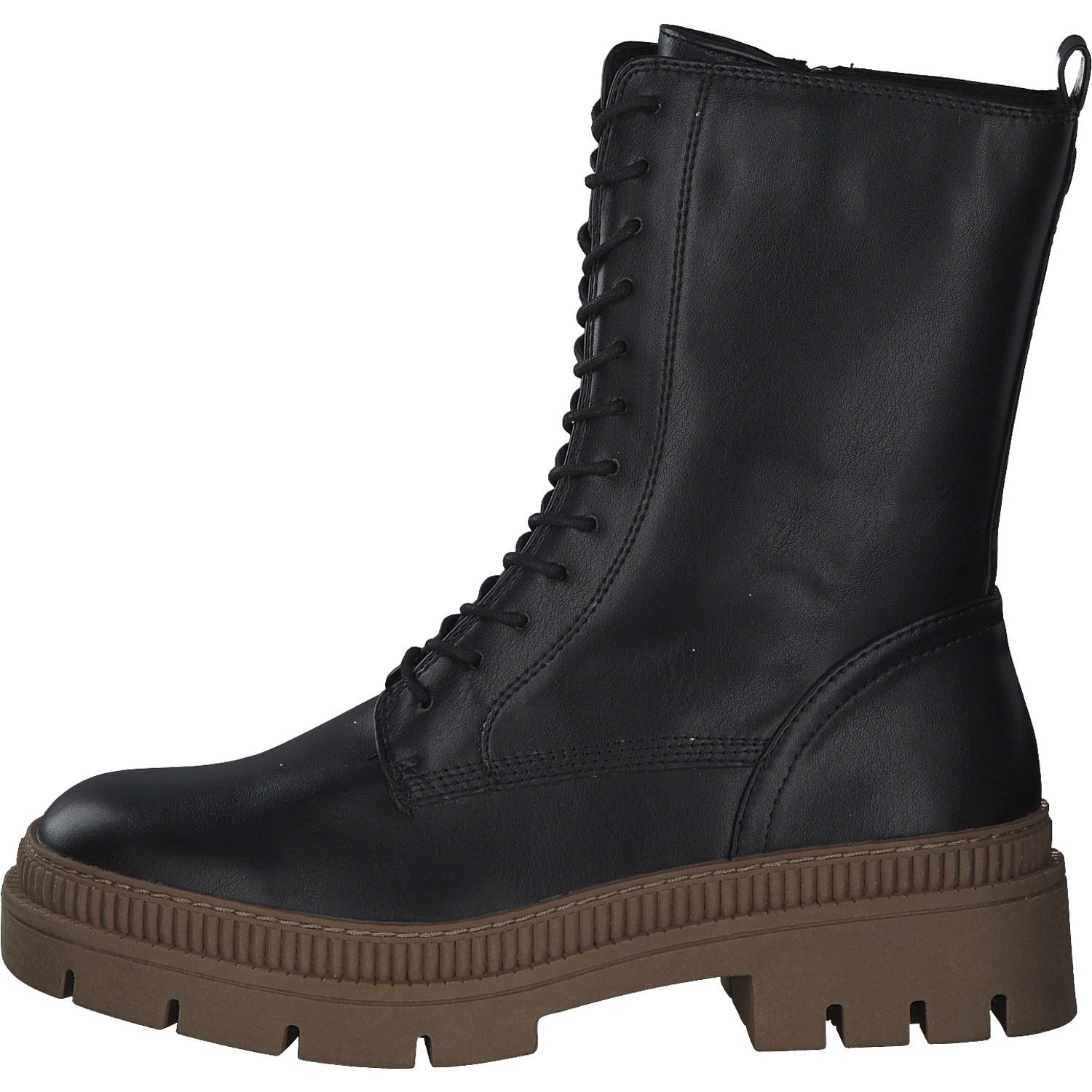 Marco Tozzi 25703, Schnürstiefel, Damen, BLACK / NATURE