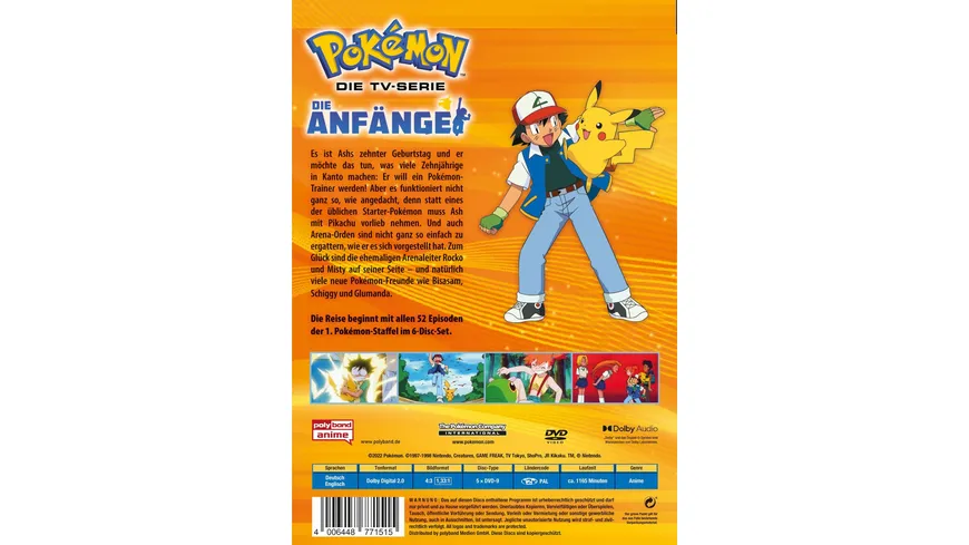 Pokémon - Die TV-Serie: Die Anfänge - Staffel 1  [6 DVDs]