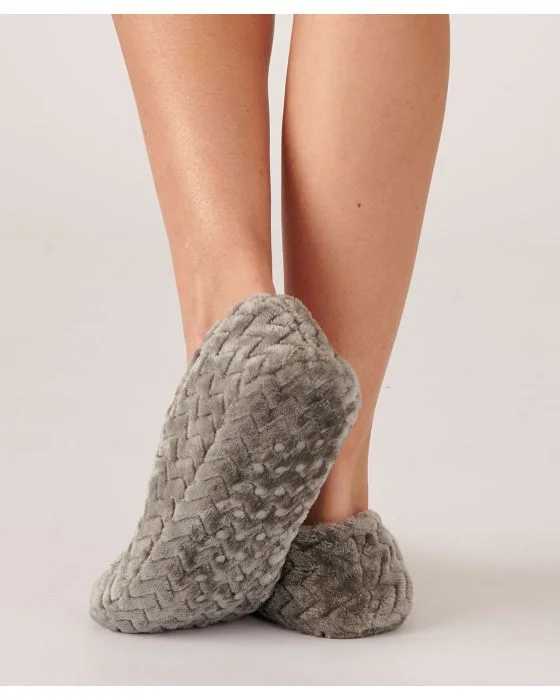 Chaussons d'intérieur moelleux maille Thermolactyl