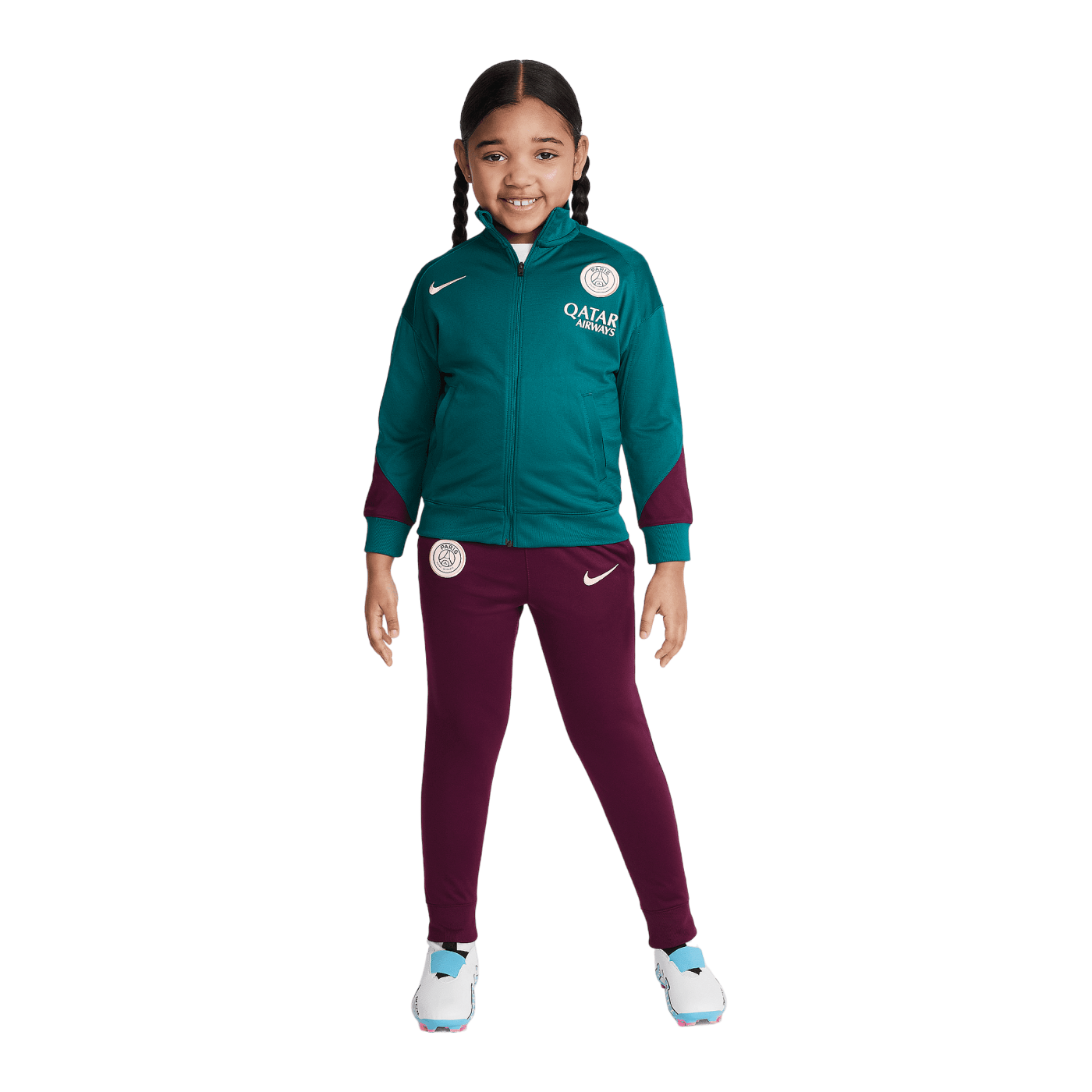 Nike Paris St. Germain Trainingsanzug Kids Grün F382