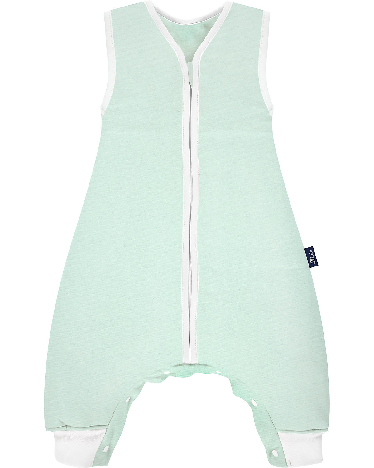 Sleep-Overall Bio-Baumwolle - TOG 1,0 - Felpa Nap mint, 100 cm