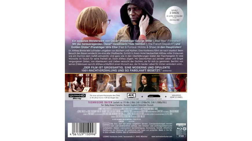 Three Thousand Years of Longing  (+ Blu-ray)