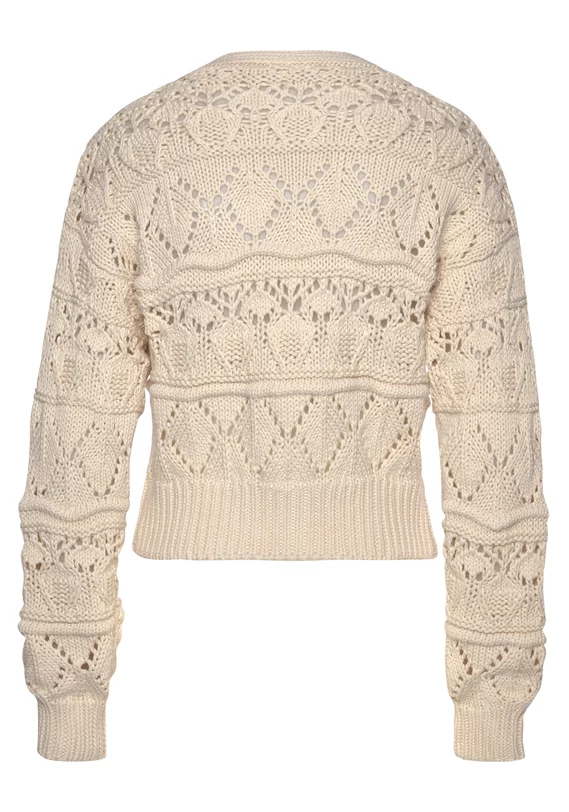 Ajourstrickjacke
