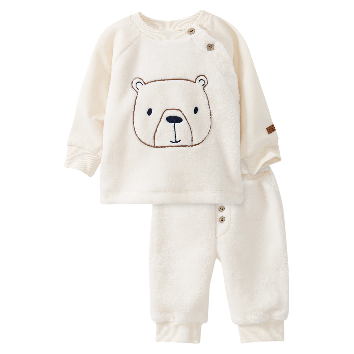 Newborn Schlafanzug aus Plüsch