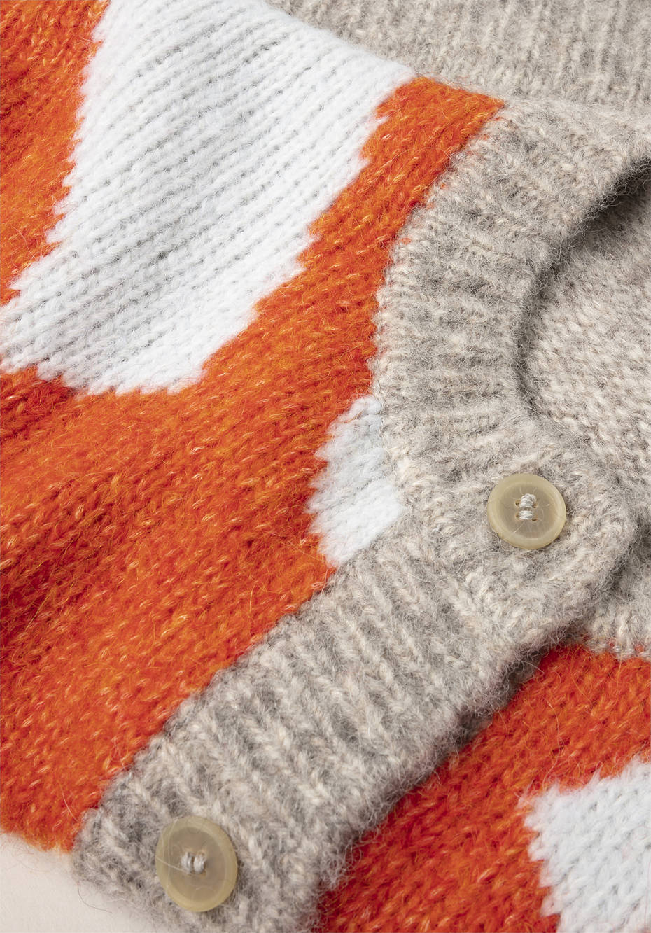 Strickjacke aus Alpaka mit Bio-Baumwolle