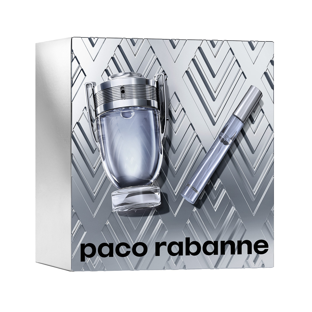Paco Rabanne COFFRET INVICTUS EAU DE TOILETTE 100ML ET SPRAY DE VOYAGE 10ML