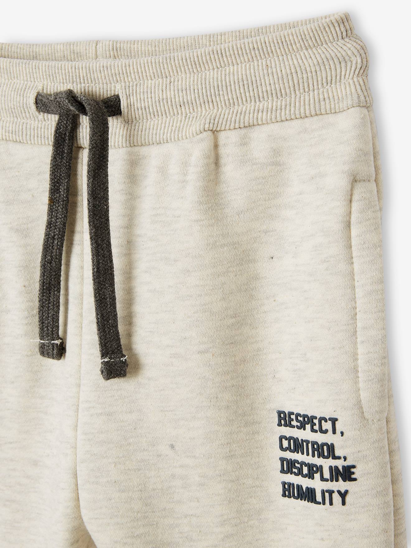 Ensemble sport sweat à capuche + jogging garçon beige clair