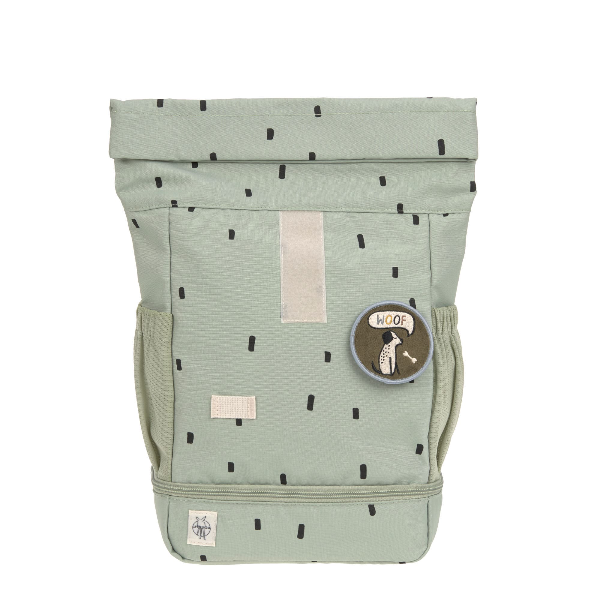 Kindergartenrucksack Rolltop - Happy Prints, Oliv