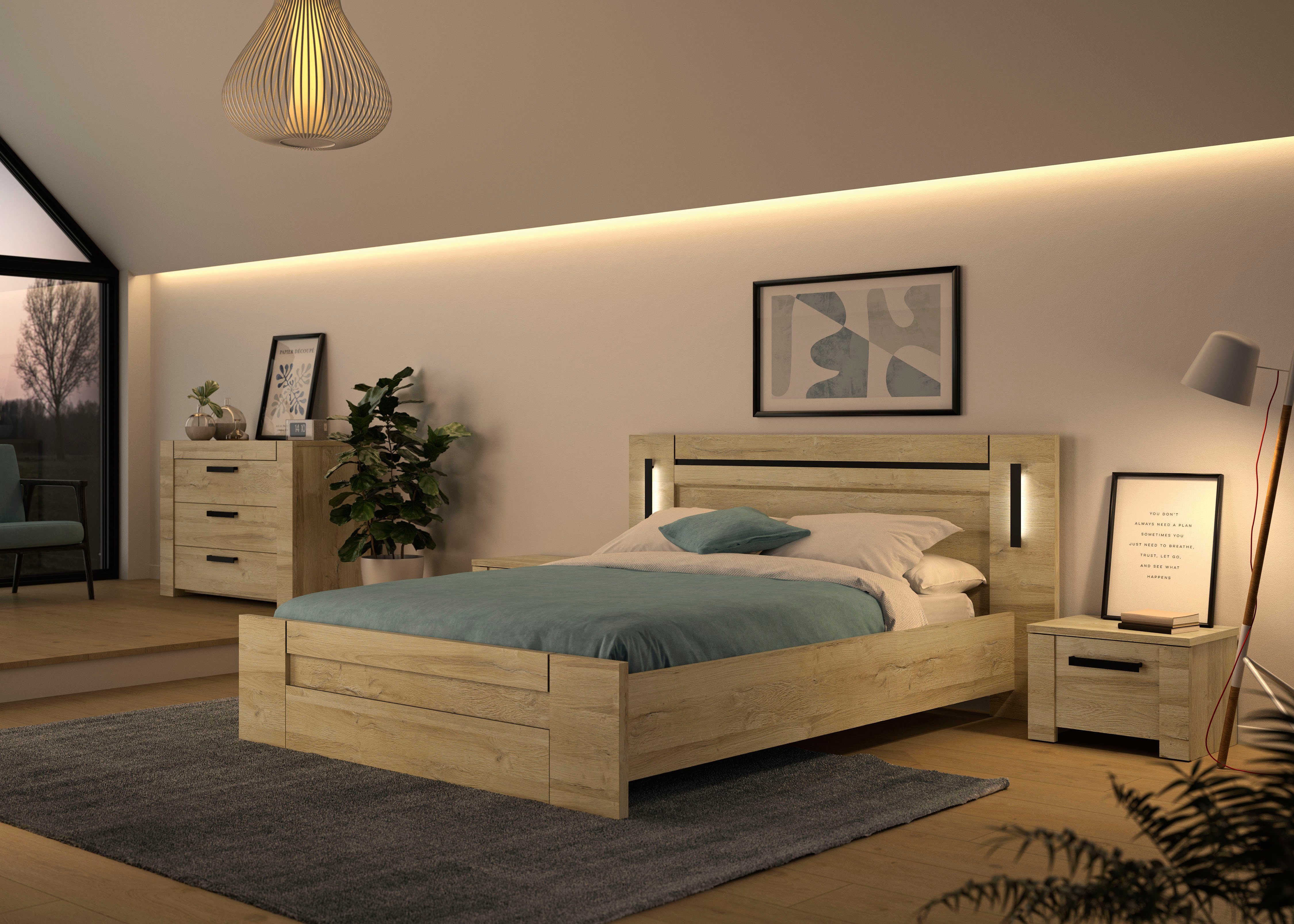 Gami Schlafzimmer-Set Sofia, (4-St)