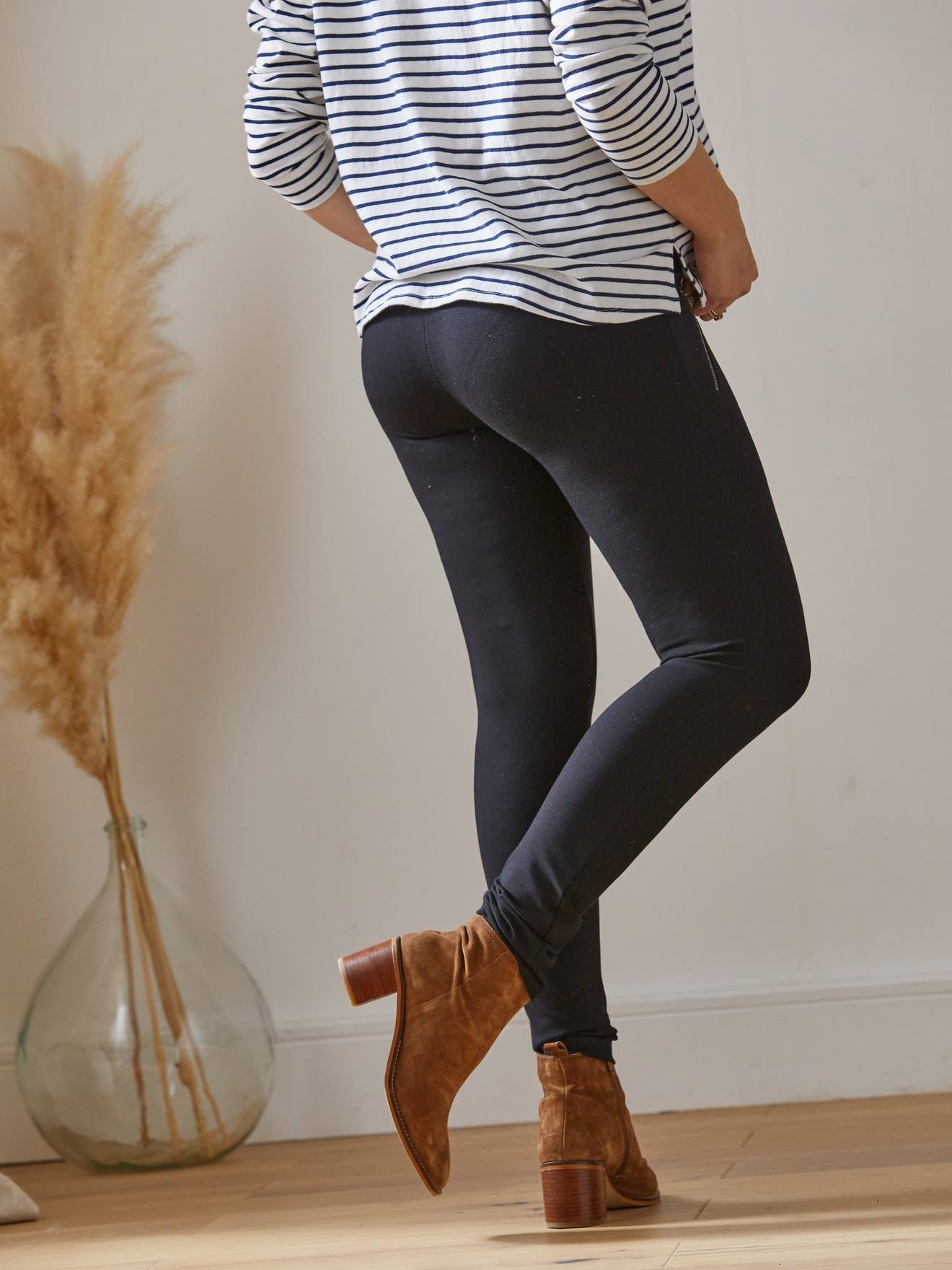 Legging de grossesse en maille milano noir