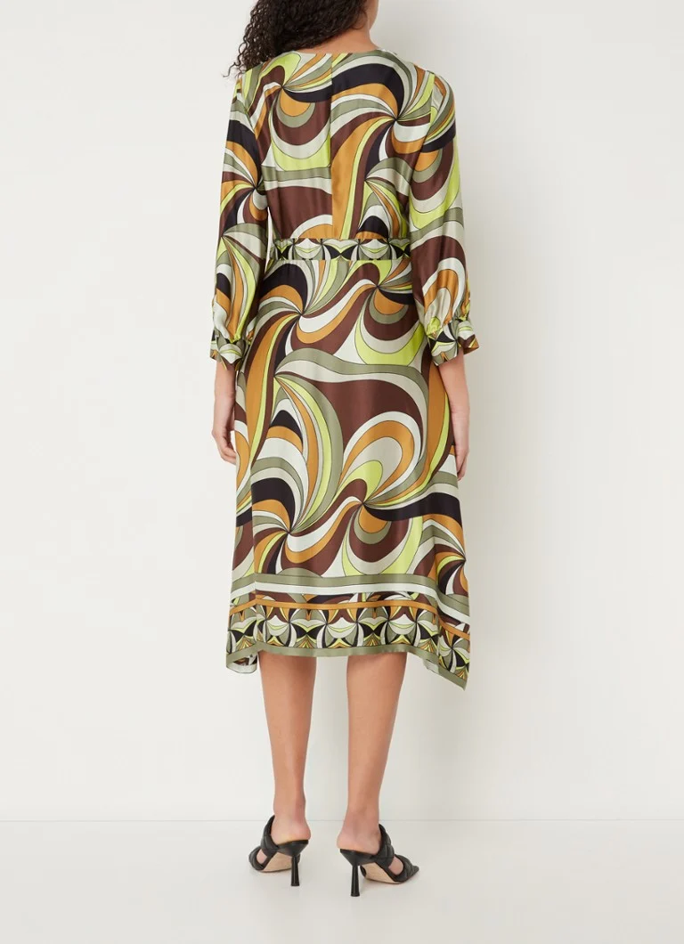 Rochie midi tunică din satin Cinque Ciikarus cu buzunare laterale