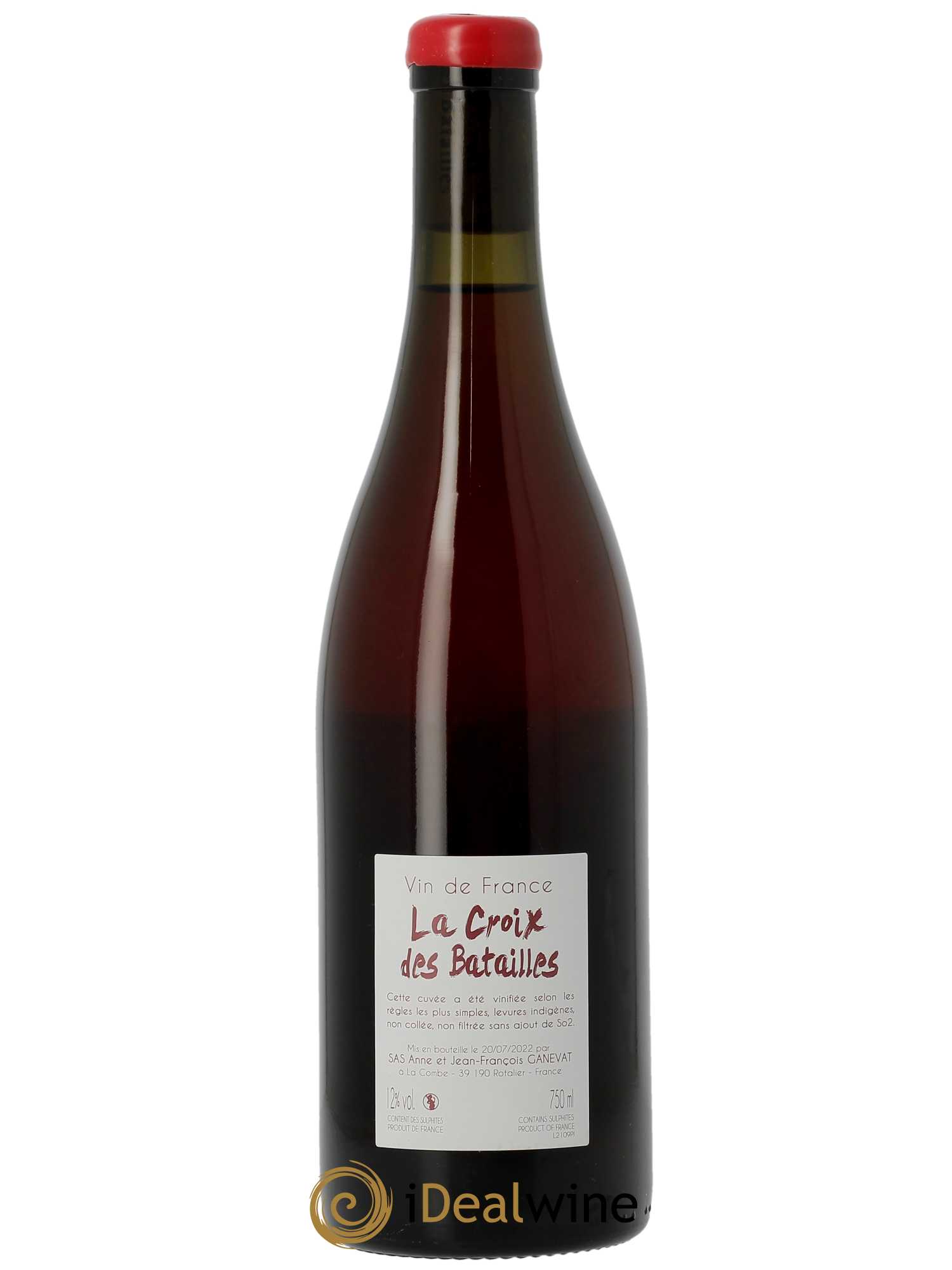 Vin de France La Croix des Batailles Anne et Jean François Ganevat   - Lot de 1 Bouteille