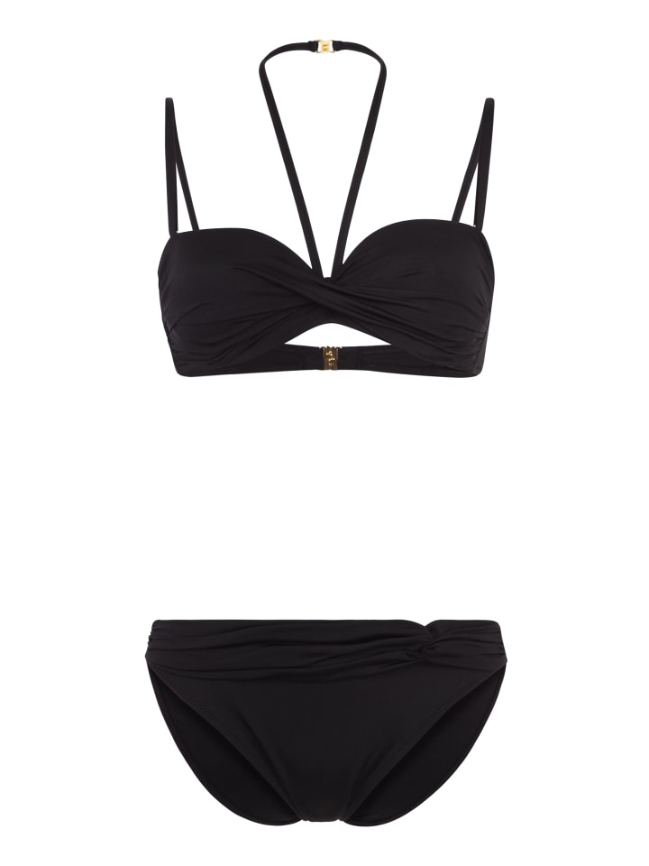 LASCANA Bügel-Bandeau-Bikini in schwarz günstig kaufen