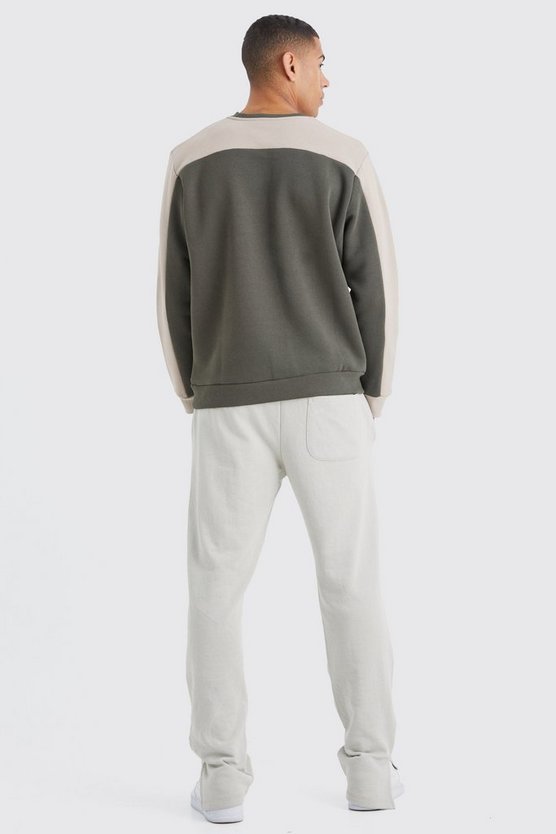 Man Colorblock Sweatshirt