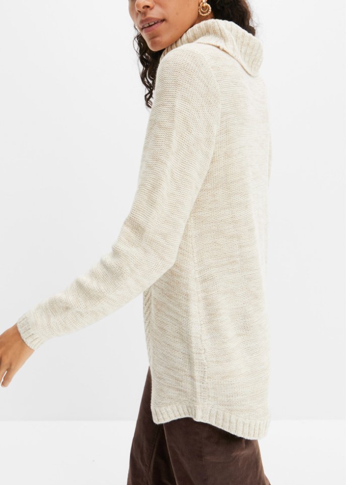 Poncho-Pullover, Langarm