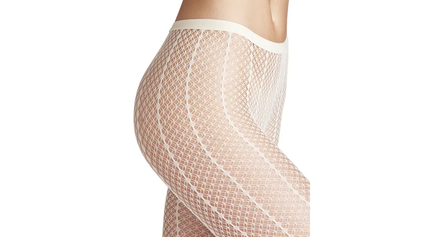 FALKE Damen Netzstrumpfhose Lady Suit weiß