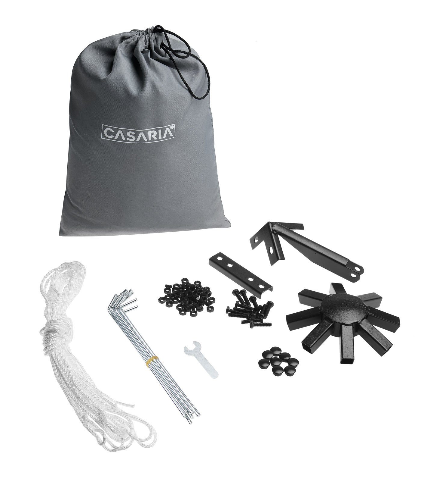 Casaria Pavillon Lorca, 3x3m Farbwahl UV-Schutz 50+ Wasserabweisend Stabil Robust Metall mit