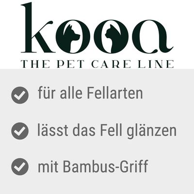 kooa Fellpflegebürste aus Bambus