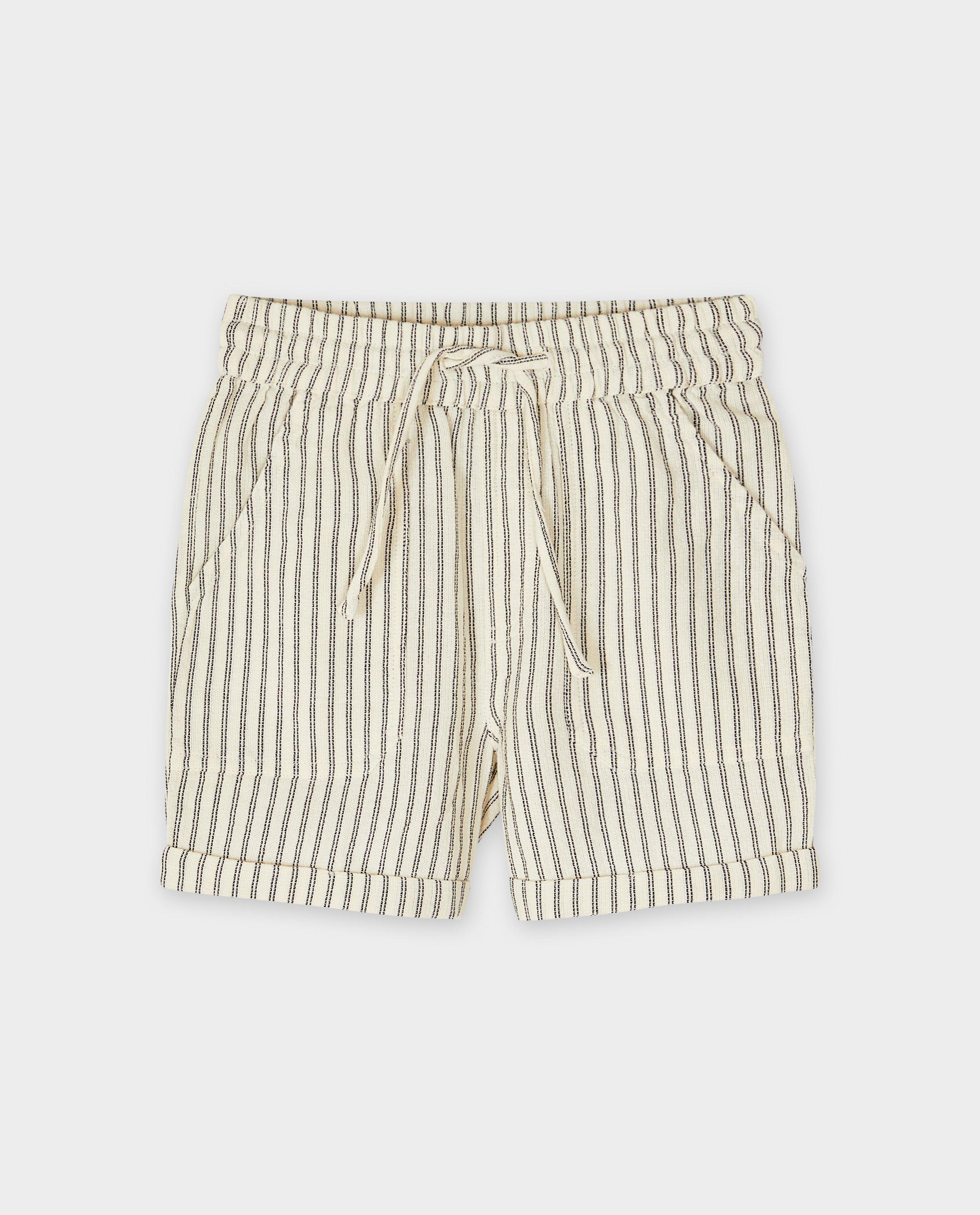 Pantaloni scurți cu dungi bej Daily 7