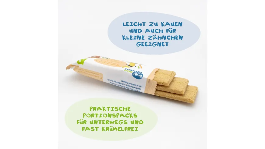 Freche Freunde Bio Knusper-Schnitte Banane & Kürbis 84 g