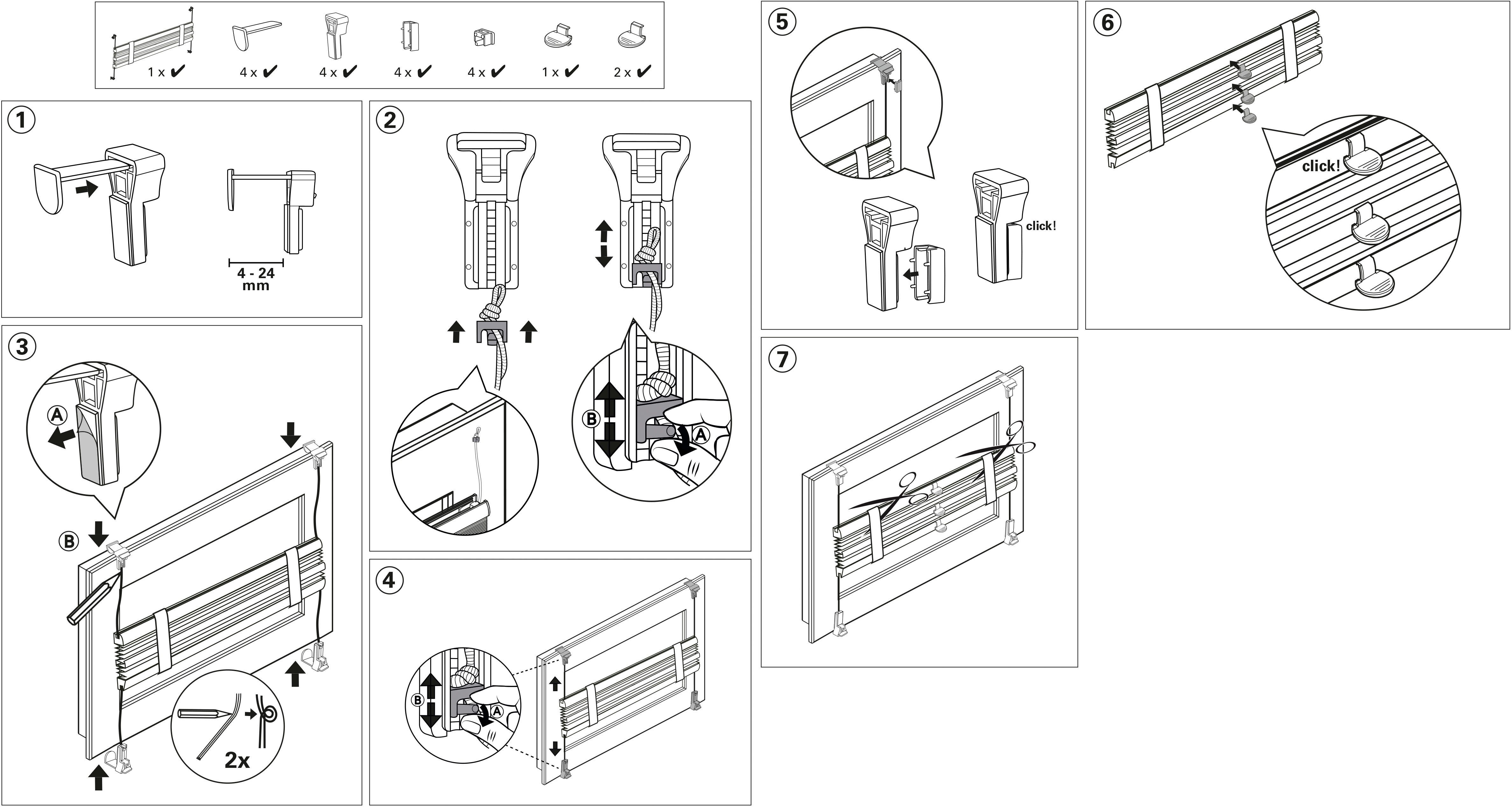 Plissee Easyfix Plissee Day + Night, GARDINIA, verdunkelnd, ohne Bohren, verspannt, Klemmfix, lichtdurchlässig und zugleich abdunkelnd mit Thermobeschichtung