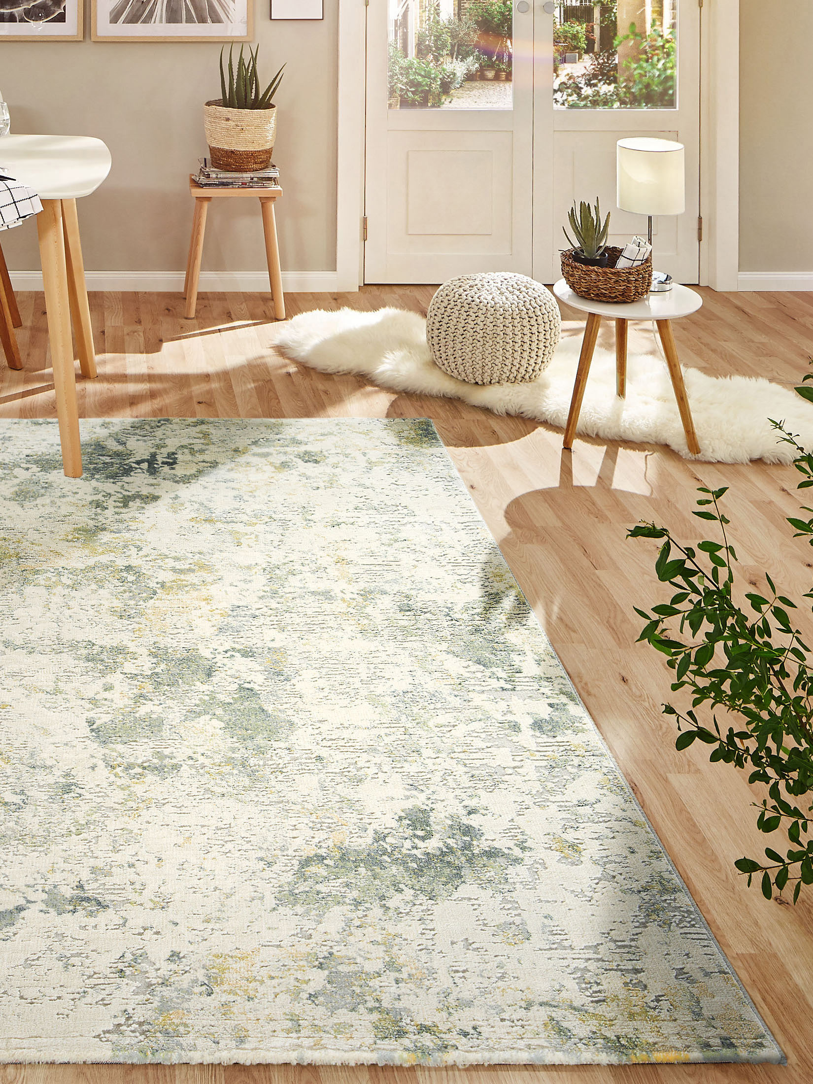 Calanthe Vintage-Teppich, Mint
