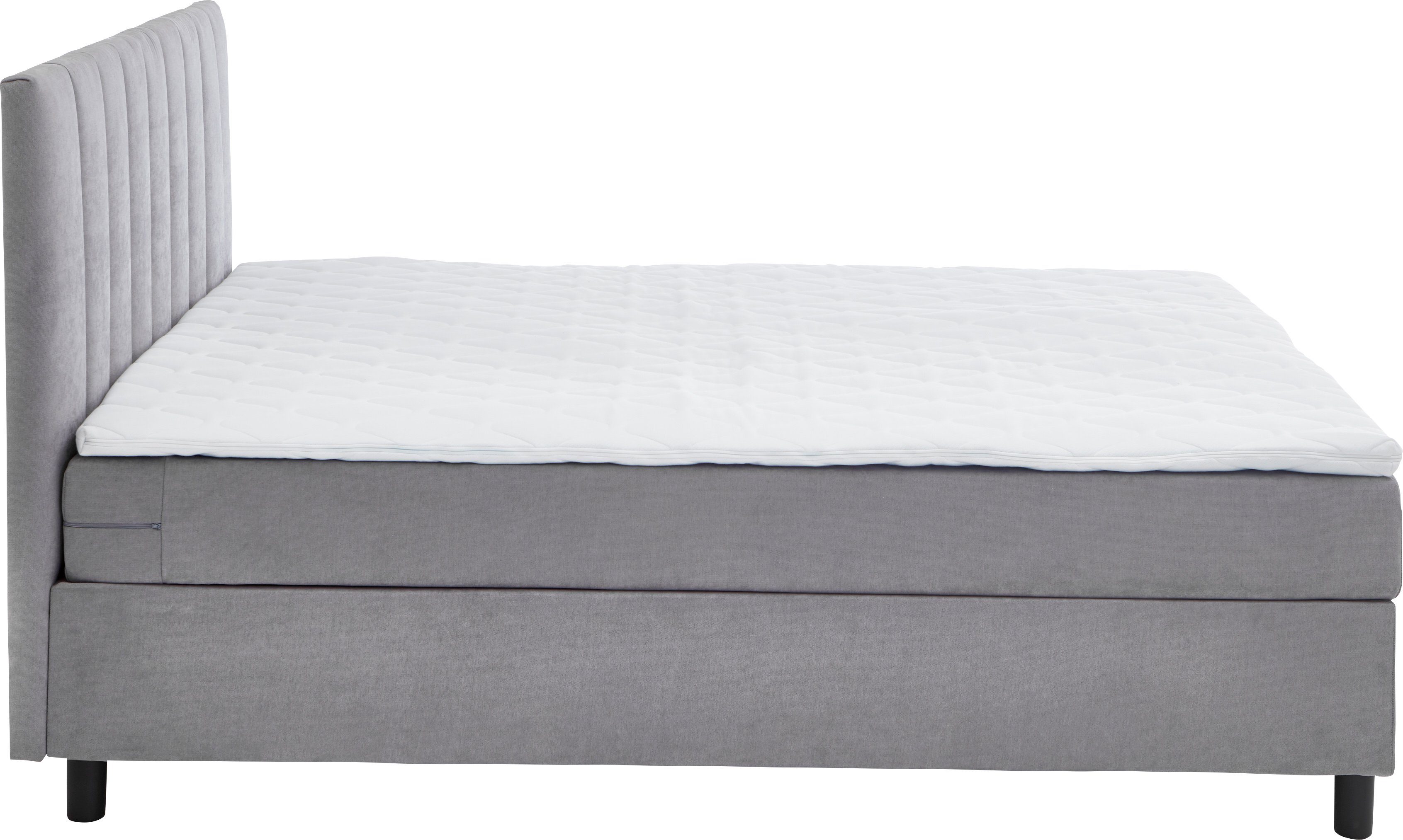 ATLANTIC home collection Boxbett Henriete, Tonnentaschenfederkern-Matratze und Topper, wahlweise mit Bettkasten