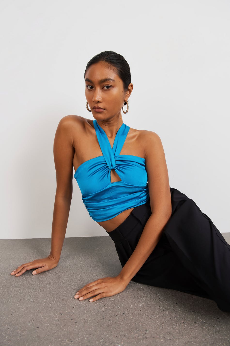 Ally satin top
