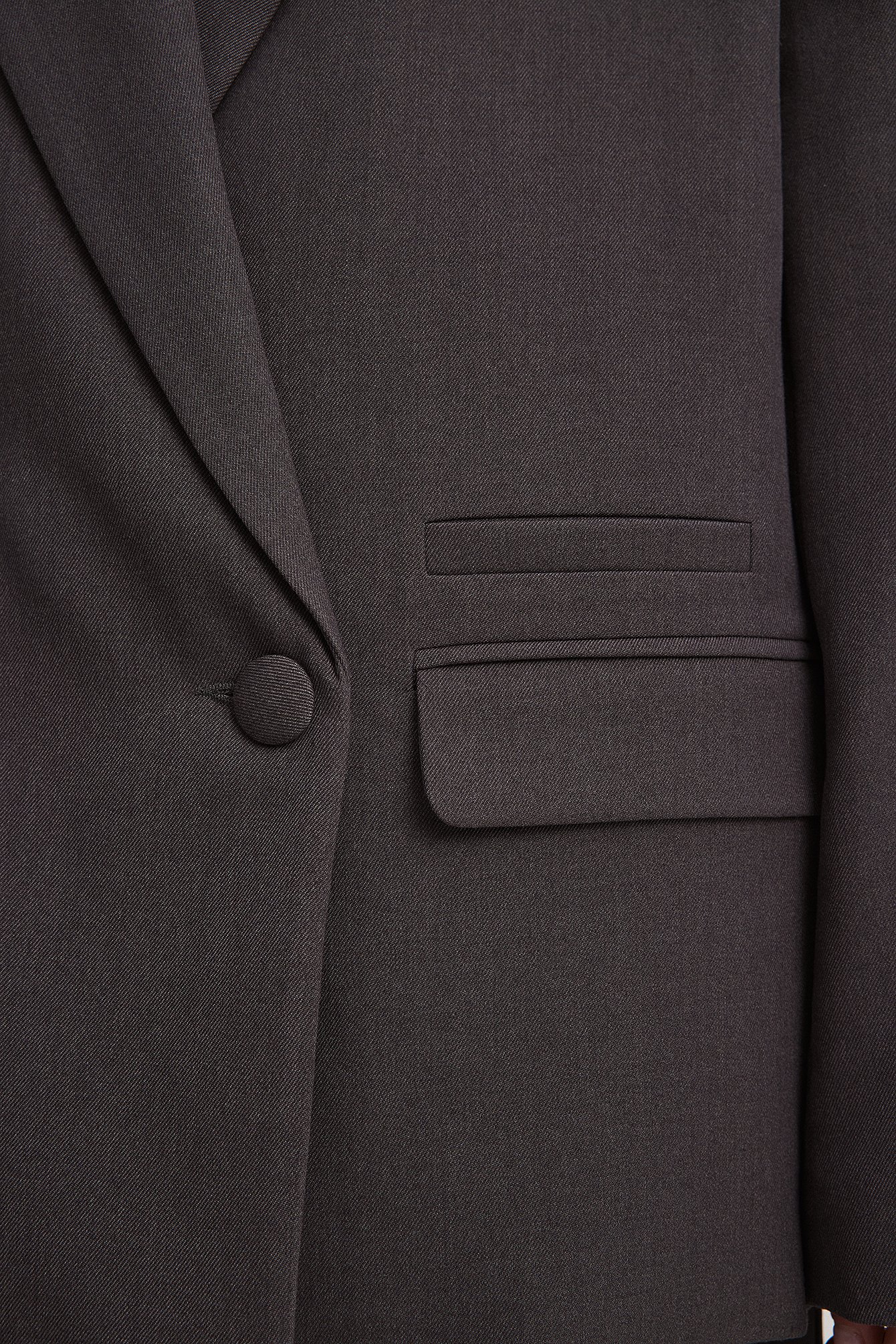 Gefütterte Oversize-Blazerjacke