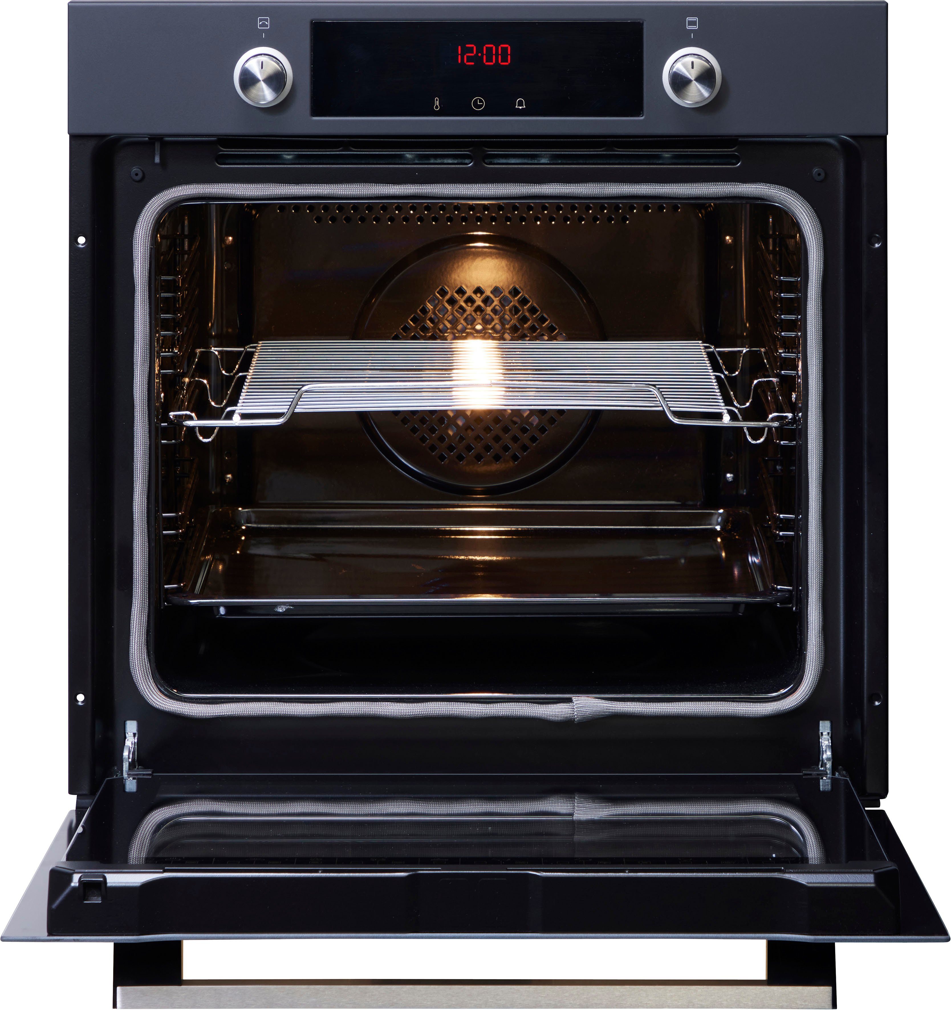 Amica Pyrolyse Backofen EBPX 945 600 SM, Pyrolyse-Selbstreinigung, XXL-Garraum