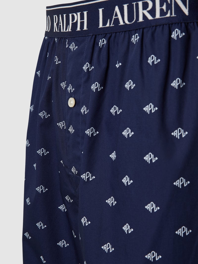 Pyjama-Hose mit Streifenmuster in dunkelblau