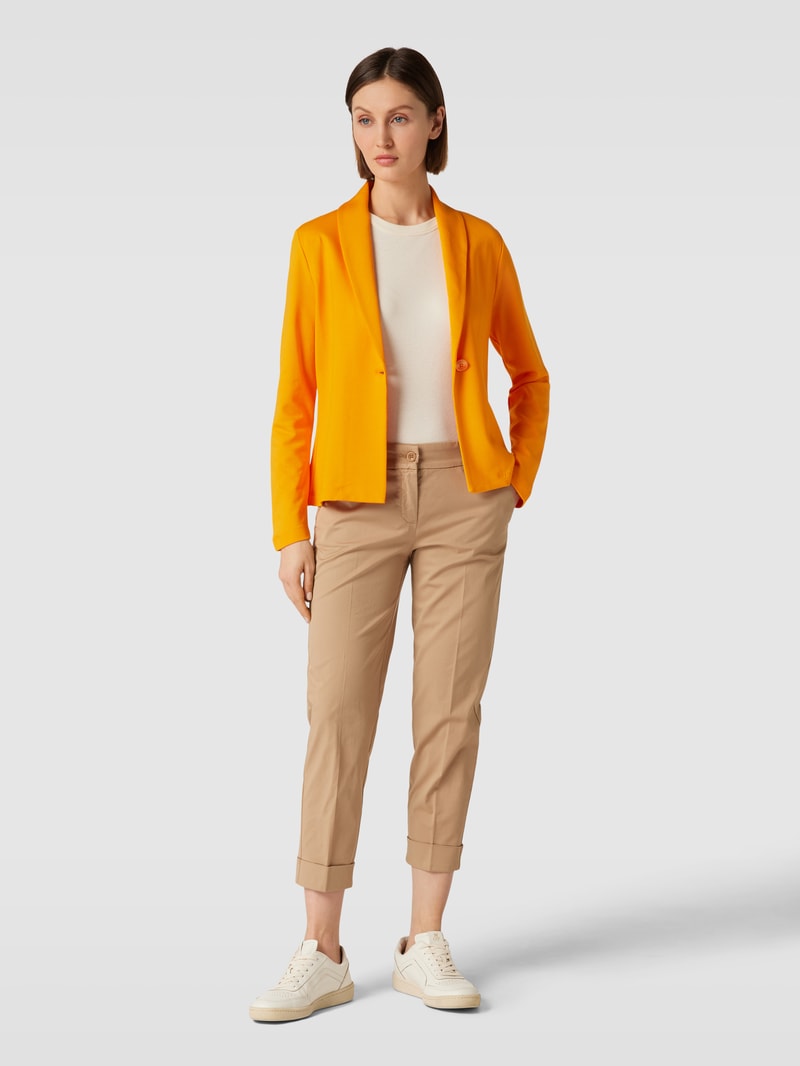 Blazer mit Knopfverschluss in orange