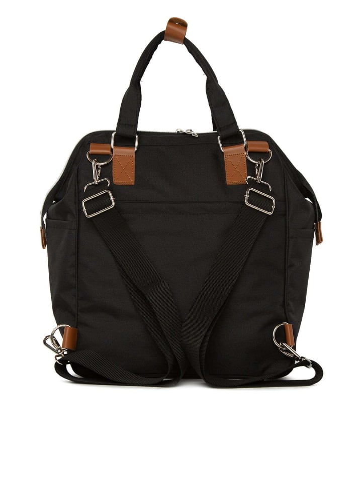BAGmori Wickeltasche - Rucksack in Schwarz günstig kaufen onesize