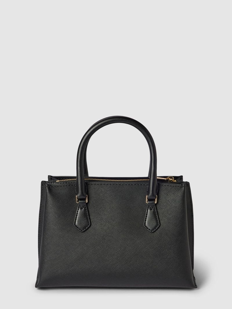Handtasche mit Logo-Detail Modell 'RUBY' in schwarz