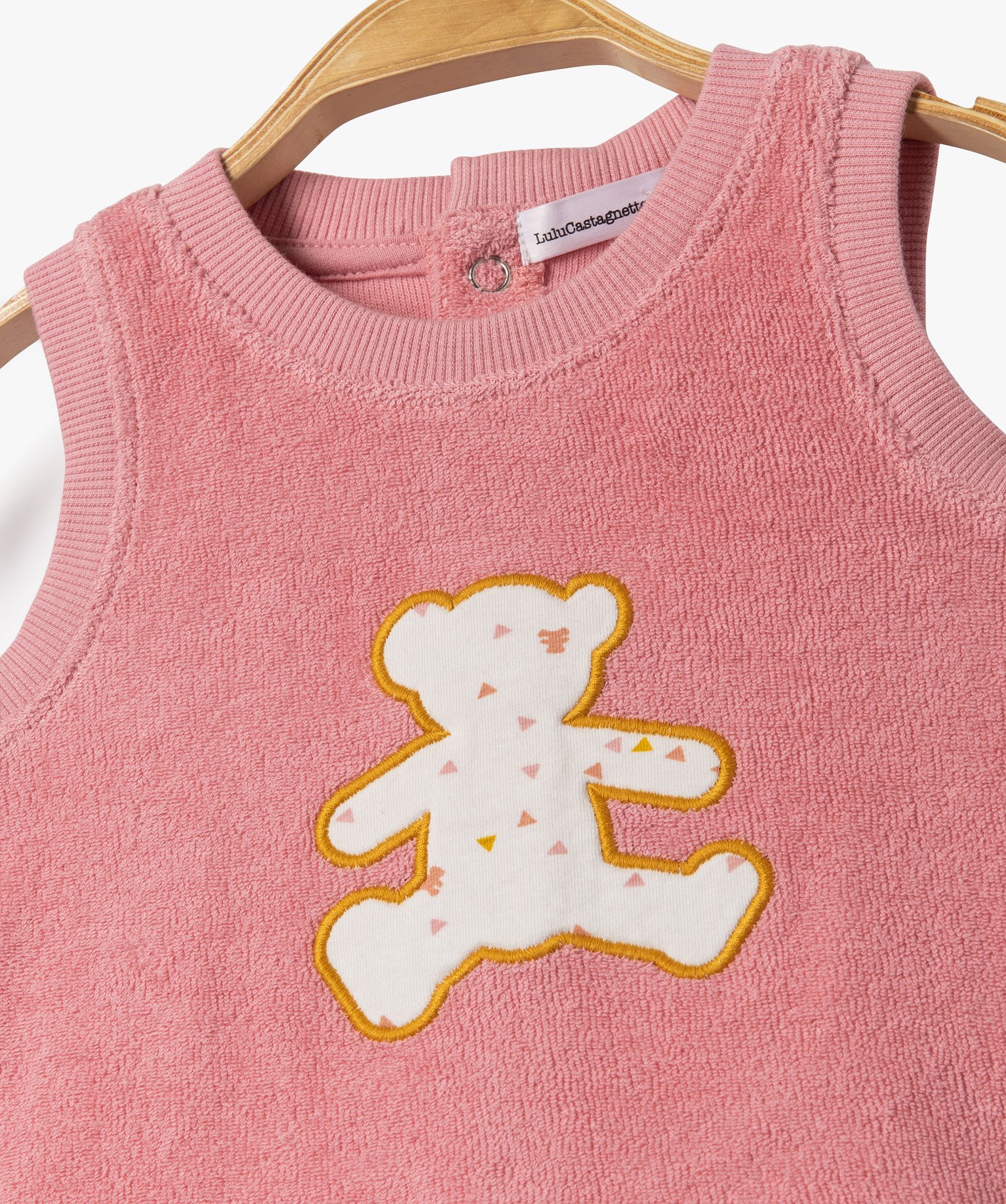 Ensemble bébé 2 pièces en éponge : bloomer + débardeur ... rose | GEMO