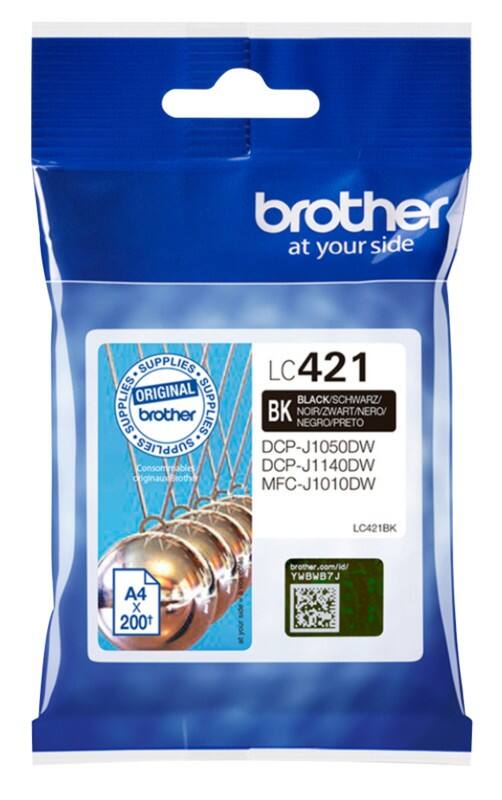 Brother LC421BK Original Tintenpatrone Schwarz