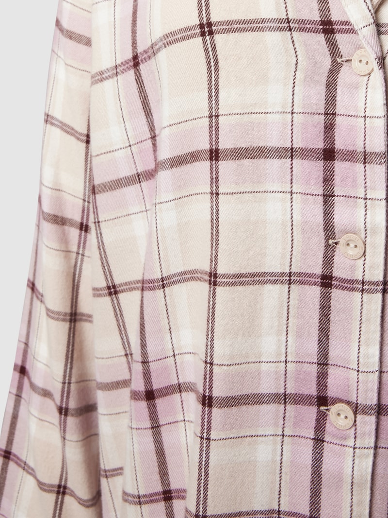 Nachthemd mit Tartan-Karo Modell 'SOFT FLANNEL' in rosa