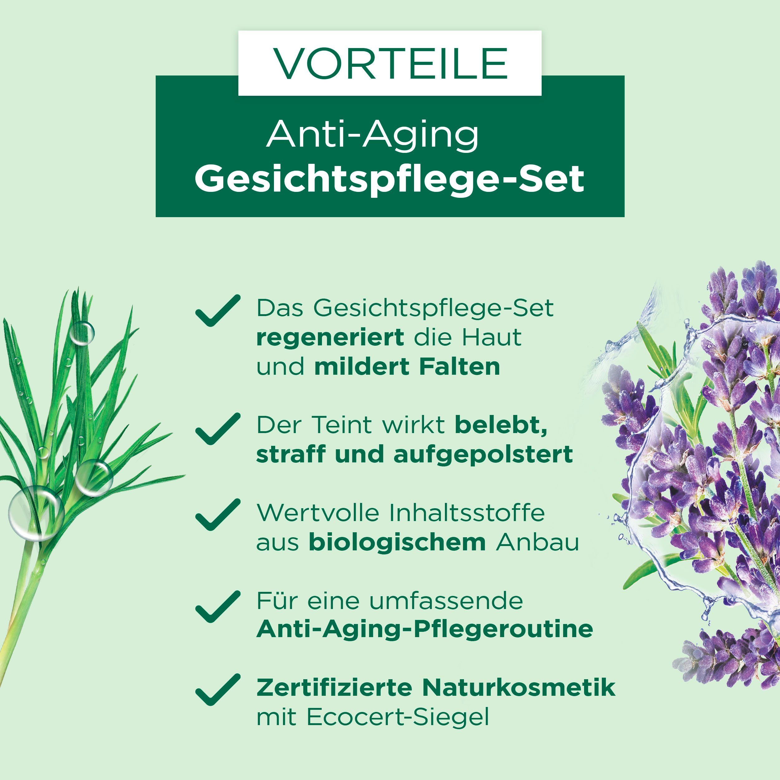 GARNIER Gesichtspflege-Set Bio Anti-Aging-Set Set, 4-tlg.