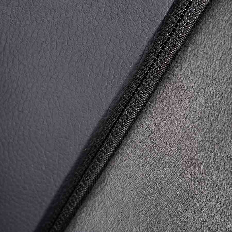 NORAUTO Sitzbezug-Komplettset 11-teilig für PKW´s, Design URANUS-2 schwarz-grau, in Kunstleder-Optik - ATU
