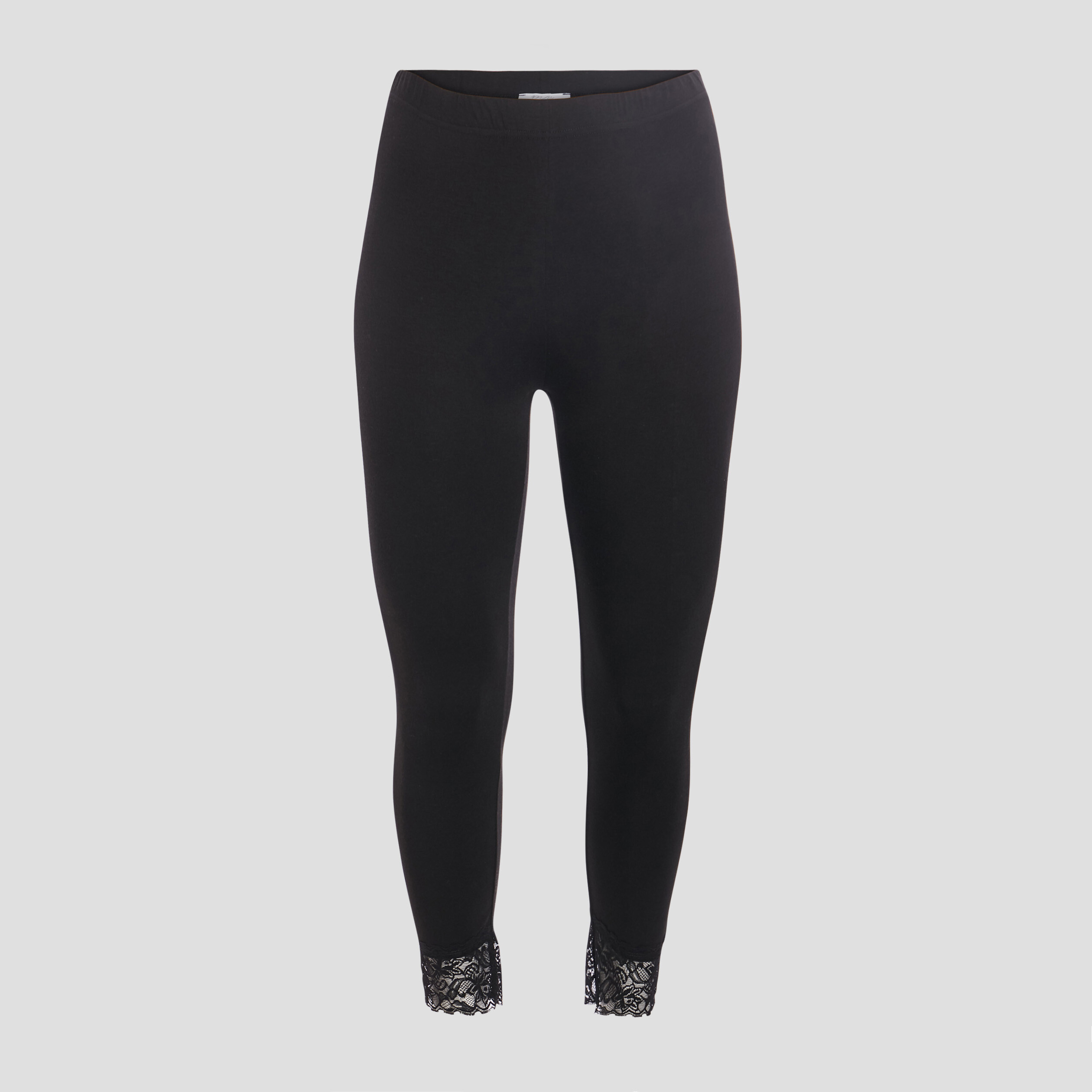 Leggings avec dentelle noir femme grande taille | La Halle