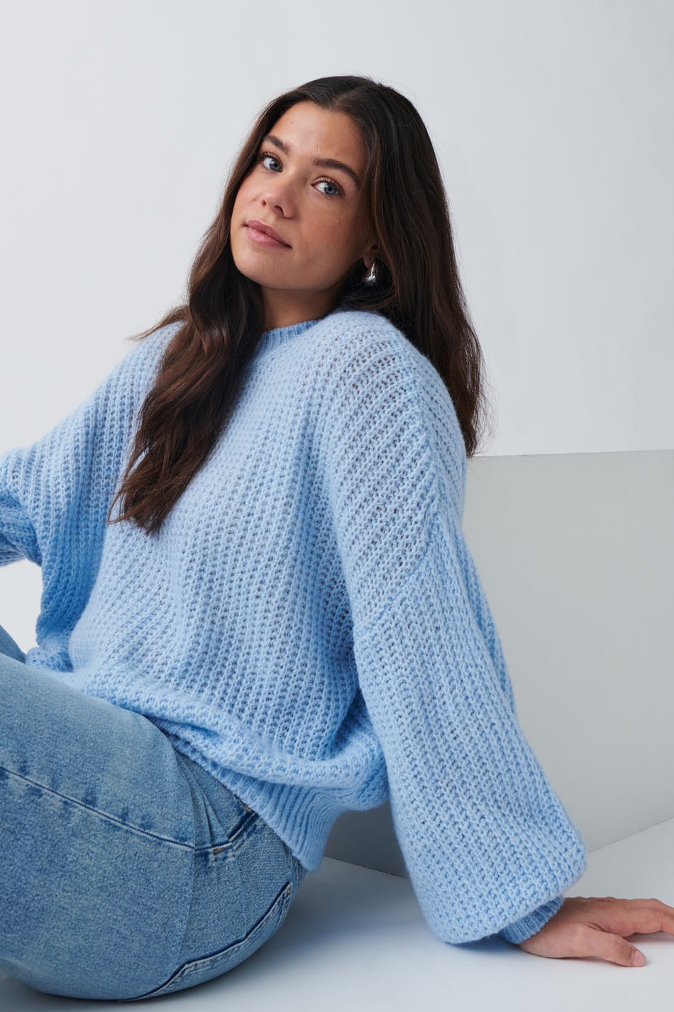 Chunky knitted sweater
