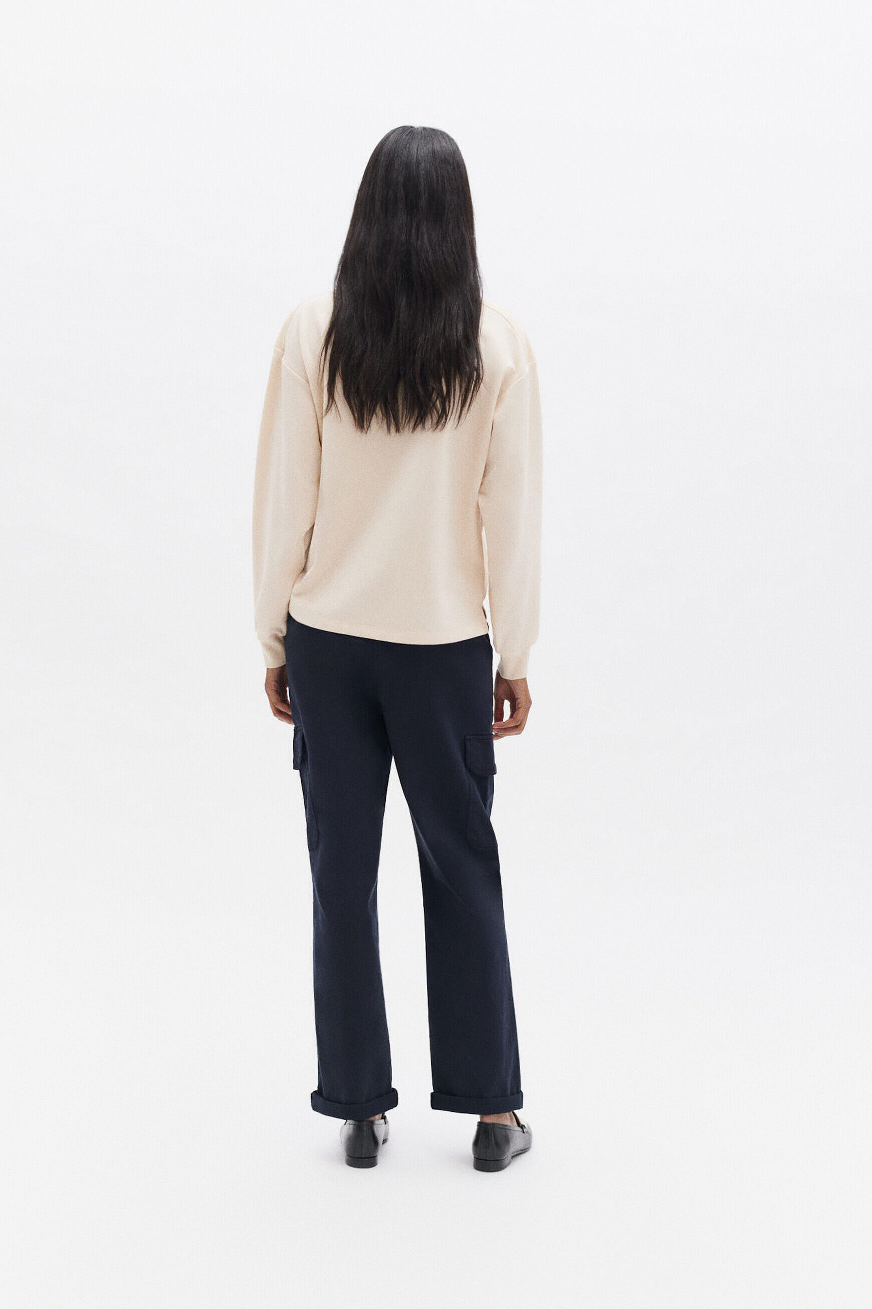 Pantalon parks bleu marine femme
