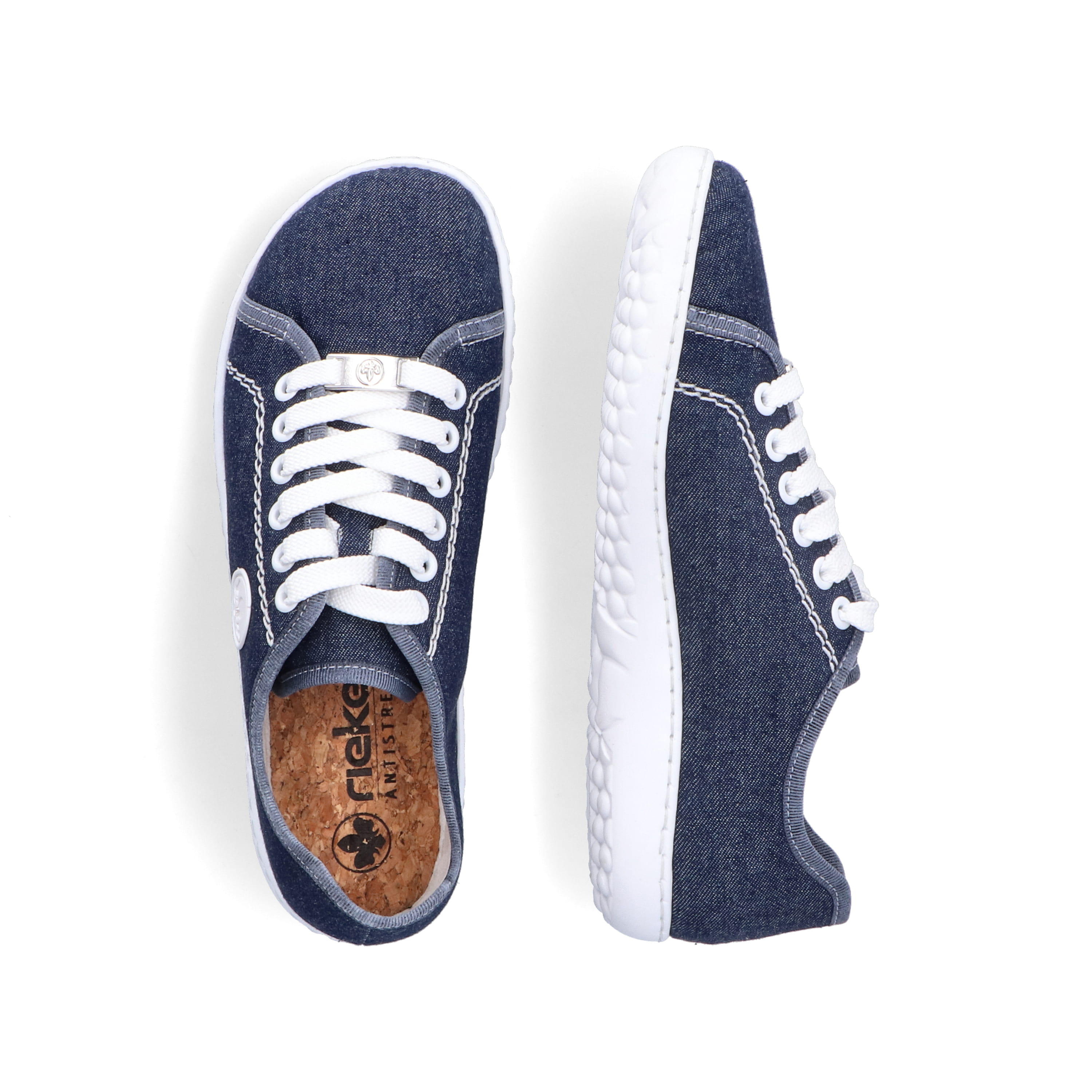 Rieker Damen Schnürschuhe marineblau