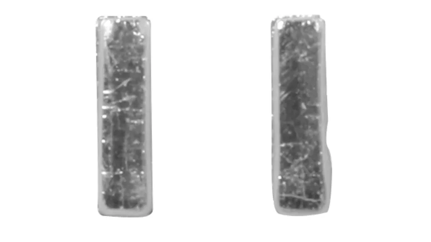 Rayher Wachsbuchstaben -I- silber 9mm 2Stück