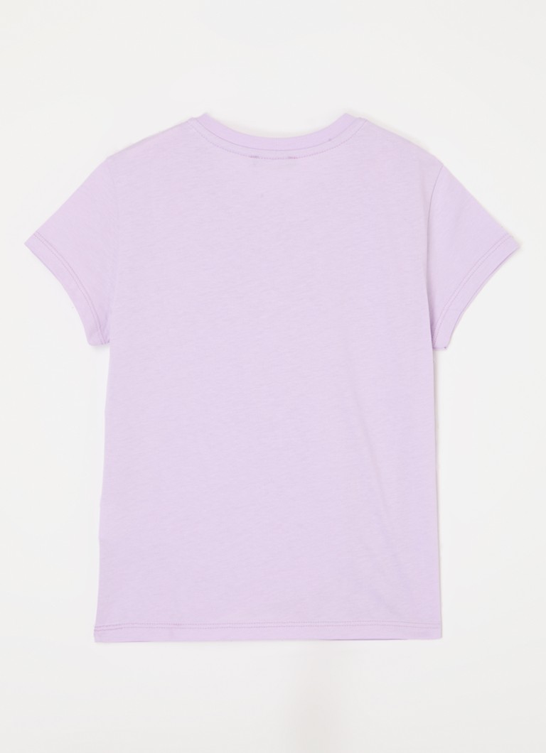 Tricou Benetton cu paiete și logo imprimat.
