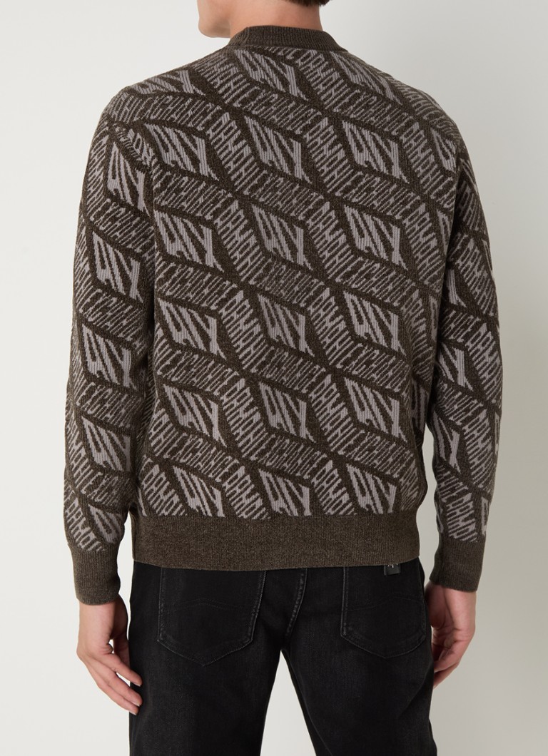 Maglione a maglia grossa Armani Exchange con motivo a maglia