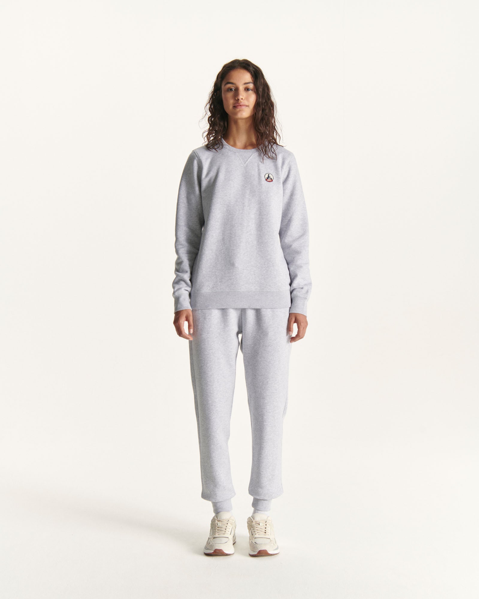 Sweat en coton biologique Gris chiné Elvas